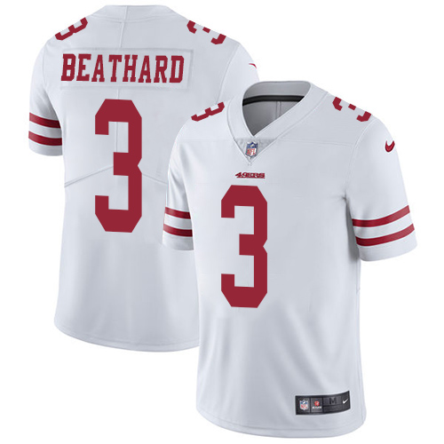 San Francisco 49ers Limited White Men C. J. Beathard Road NFL Jersey #3 Vapor Untouchable->women nfl jersey->Women Jersey